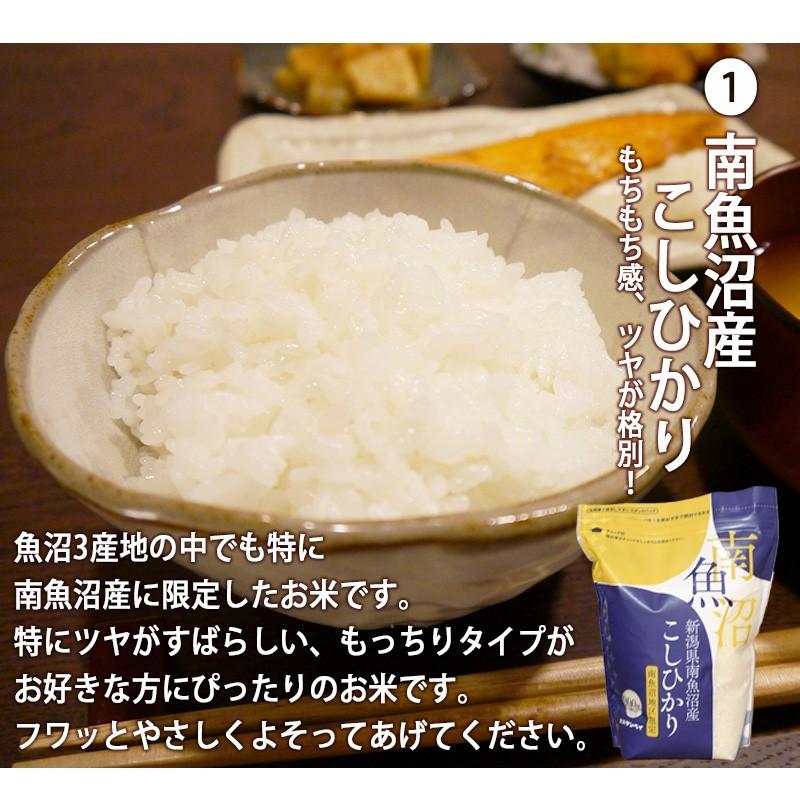 お米 ギフト 食べ比べ 送料無料 新潟米3種食べ比べギフトセット 900g×3 ...
