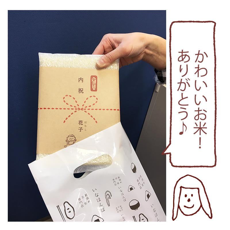 出産内祝い用おいしいご挨拶 2合 300g 新潟産コシヒカリ 令和２年産 真空パック お米 出産 内祝い 連名 ギフト お返し 御礼 プチギフト 贈り物 新潟のお米専門店いなほんぽ 通販 Yahoo ショッピング