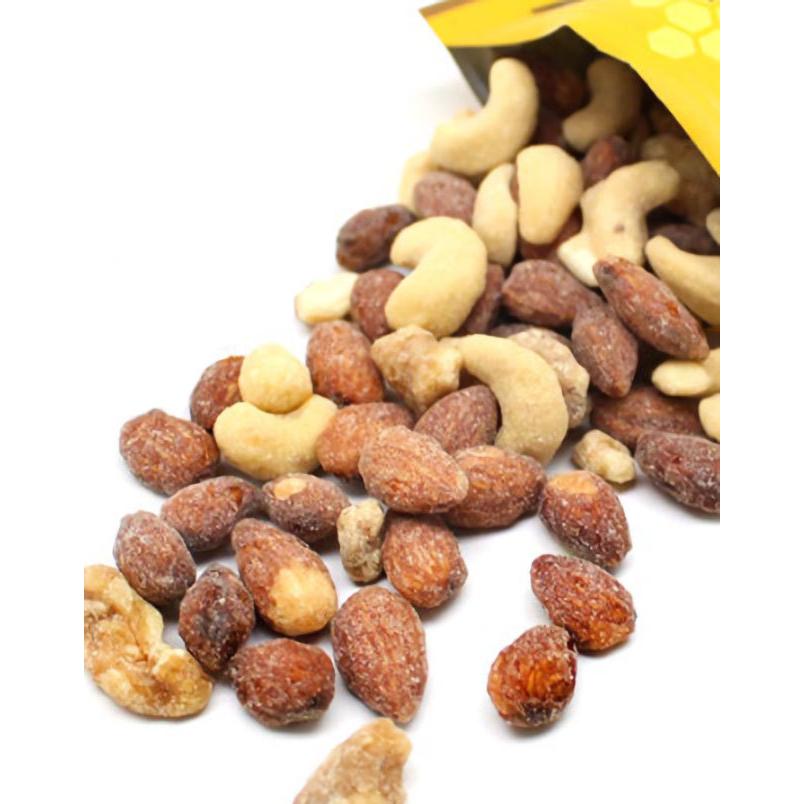 ハニーバターミックスナッツ 160g 1袋 栄養豊富なアーモンド カシューナッツ クルミ マカダミアの4種類をMIX Honey