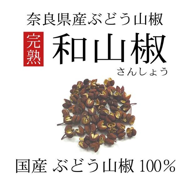 純国産 奈良県産 完熟 山椒 -さんしょう- 15g?和山椒 赤山椒 山椒