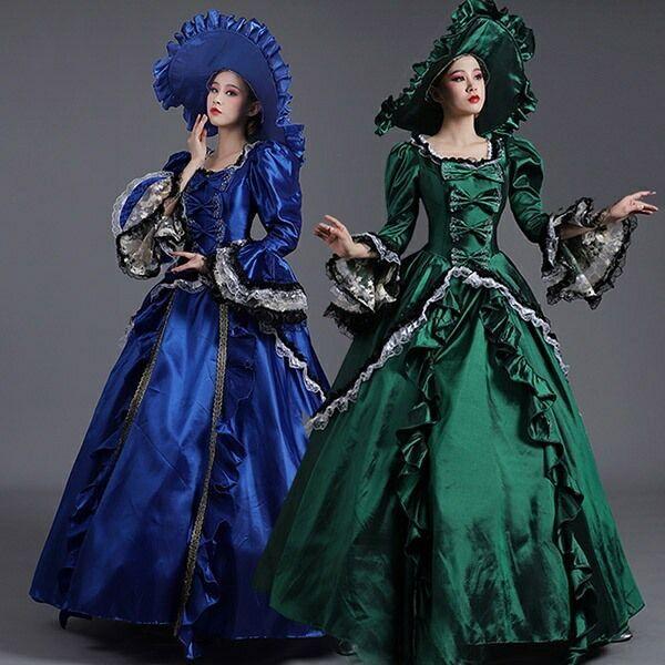 ロングドレス 貴族ドレス お姫様ドレス ドレス 中世ヨーロッパ 袖あり パフスリーブ アンブレラスリーブ 長袖 レース スクエアネック リボン 豪華 ゴージャス 華 Sunnyprize1074 Kenbo Store 通販 Yahoo ショッピング