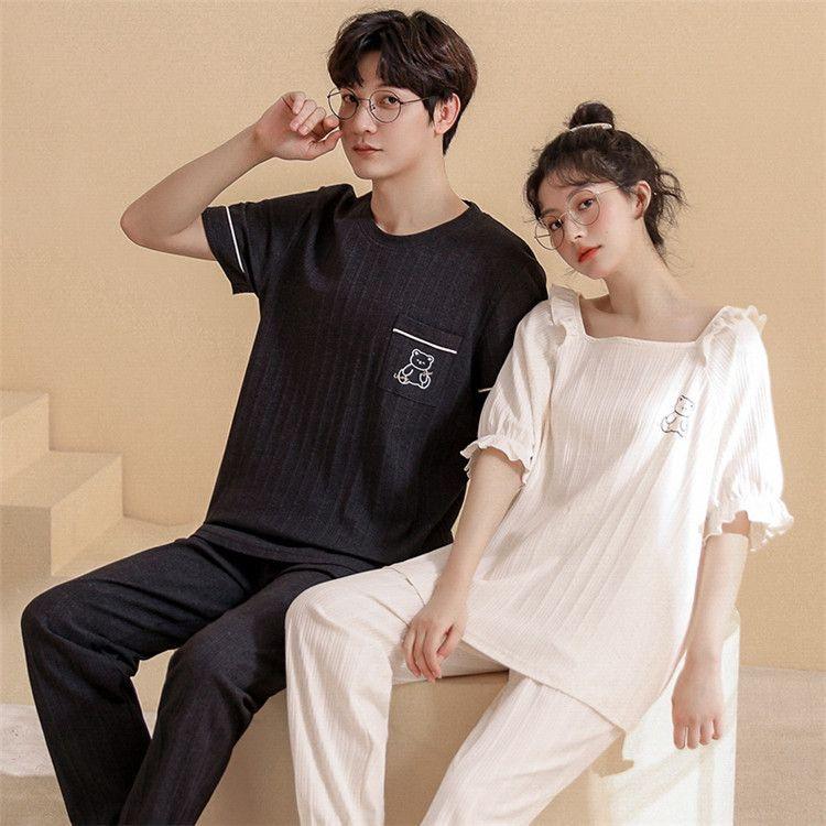 ペアルック カップル パジャマ 春夏 ペア カップル ルームウェア 可愛い 結婚祝い プレゼント ペア パジャマ 上下セット 部屋着 レディース メンズ プ 7k7jefrbjh Institutpucnik Si