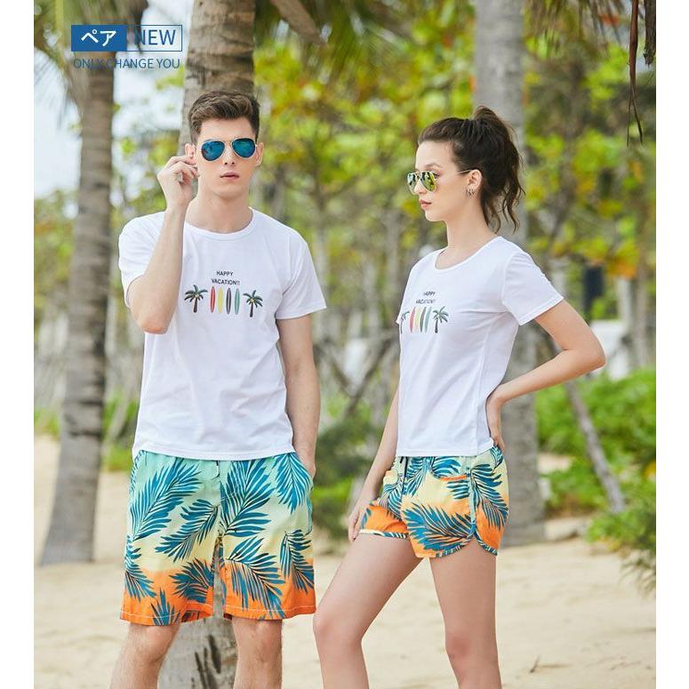 ショートパンツ レディース メンズ ペアルック カップル ペアお揃い サーフパンツ ボードパンツ フィットネス 女性用 男性用 スポーツウェア 全7柄 Kgljoxx5x1 Collegeintac Com