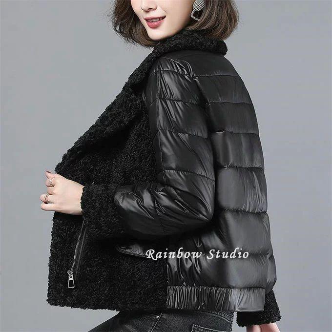 中綿コート 光沢 オフホワイト ギャル ファッション レディース 冬 可愛い 大人 秋 防寒 韓国 黒 感謝価格 黒