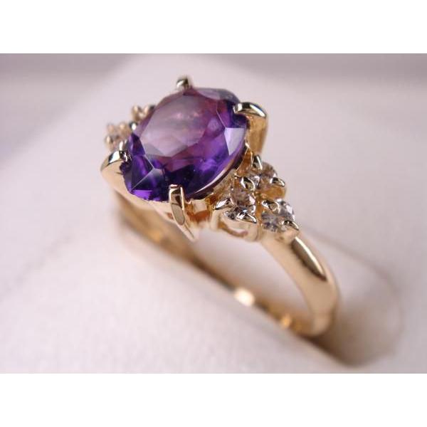 18金アメジストリング 0．93ct : KenBrand - 通販 - Yahoo