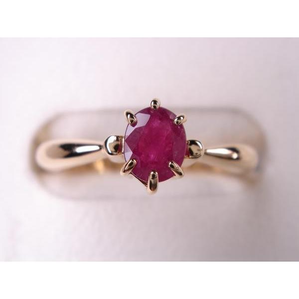 18金ルビーデザインリング 0．29ct K18 ルビー デザインリング