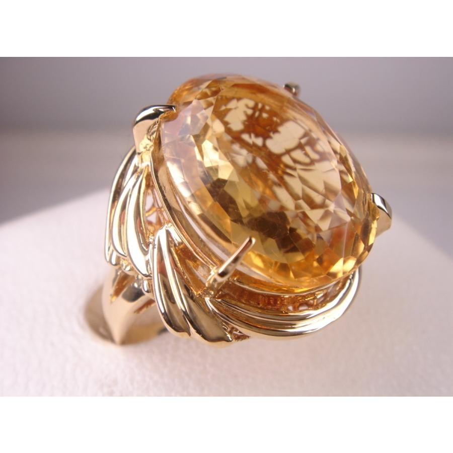 18金超大粒トパーズリング 11，08ct : KenBrand - 通販