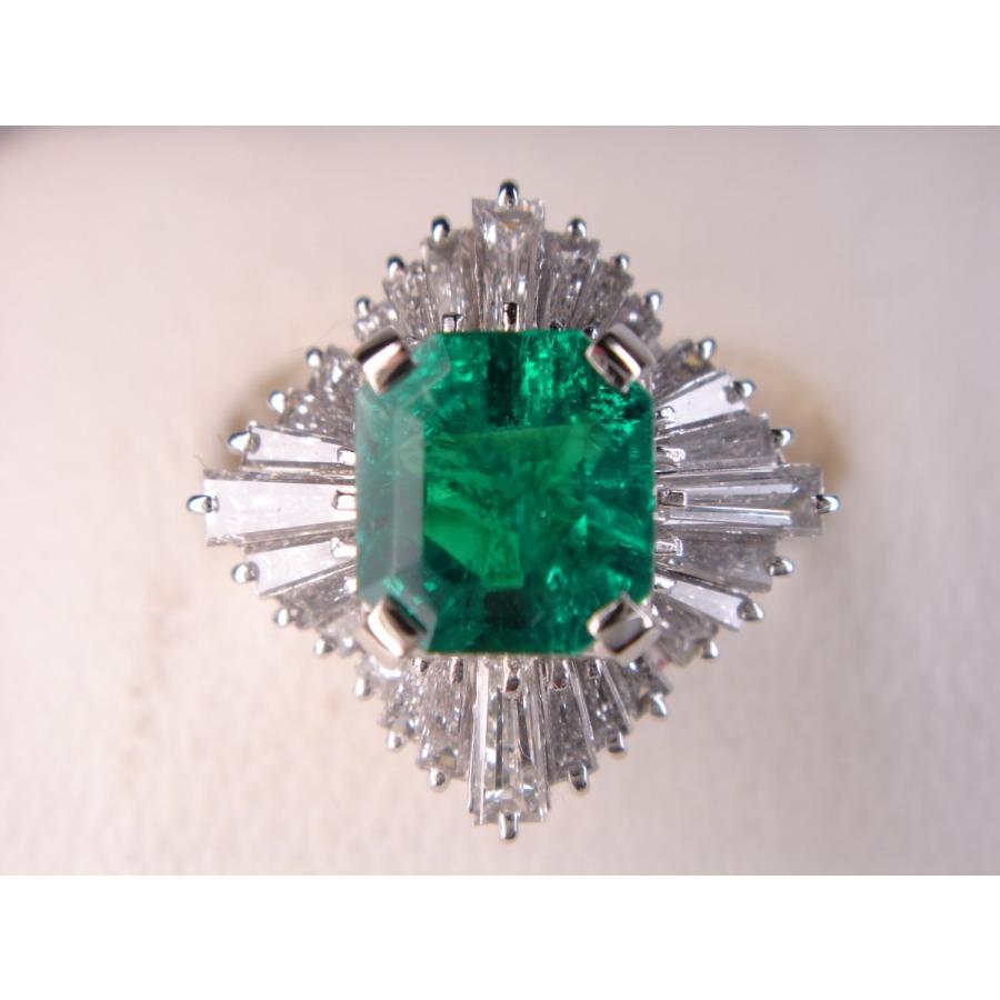 プラチナ最高級エメラルドリング 1．20ct : KenBrand - 通販