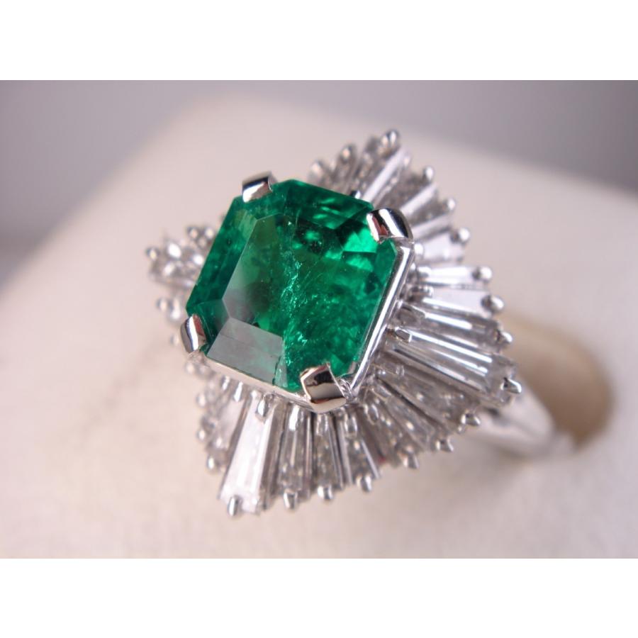 プラチナ最高級エメラルドリング 1．20ct : KenBrand - 通販