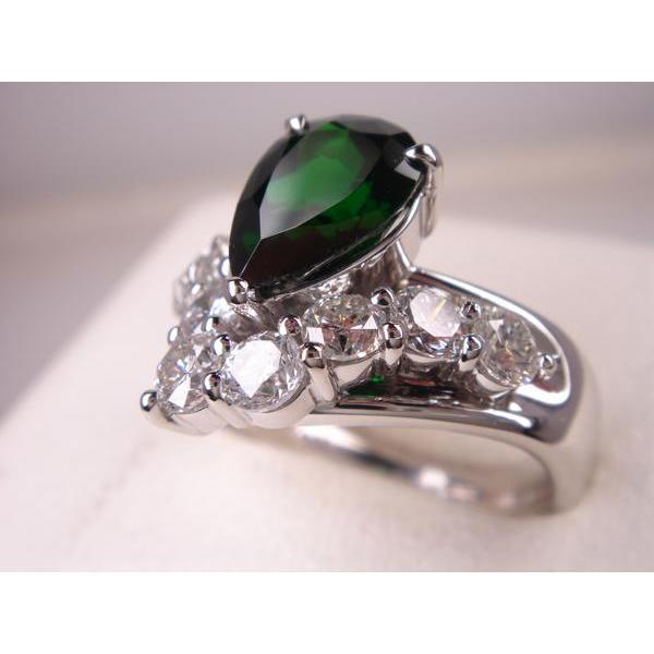 プラチナ グリーンガーネットリング 1．88ct : KenBrand - 通販 