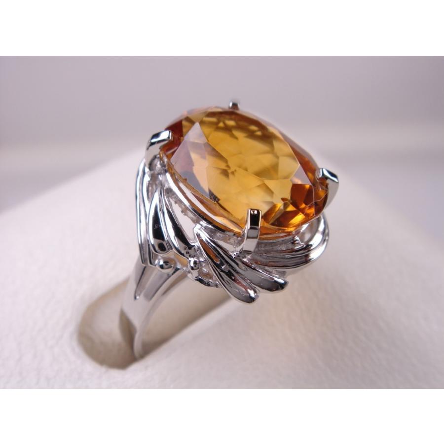 プラチナシトリントパーズリング 4．64ct : KenBrand - 通販 