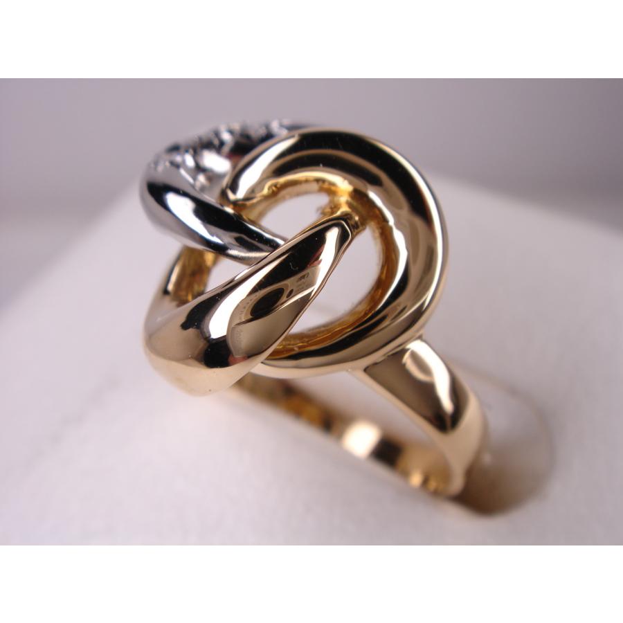 ゴールド＆プラチナダイヤリング 0．03ct : KenBrand - 通販 