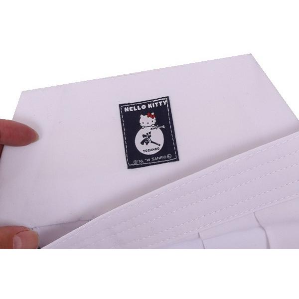 剣道 袴 ハローキティ×東山堂 紺・白 テトロン袴 刺繍5文字無料 : 剣道