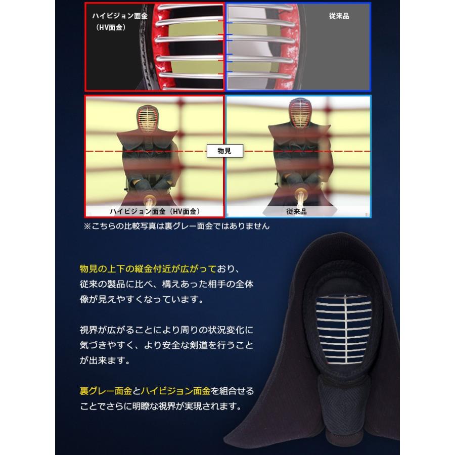 剣道 面 A-1α MARK2マークツー 6ミリ 織刺ナナメ刺 /SET1284/037