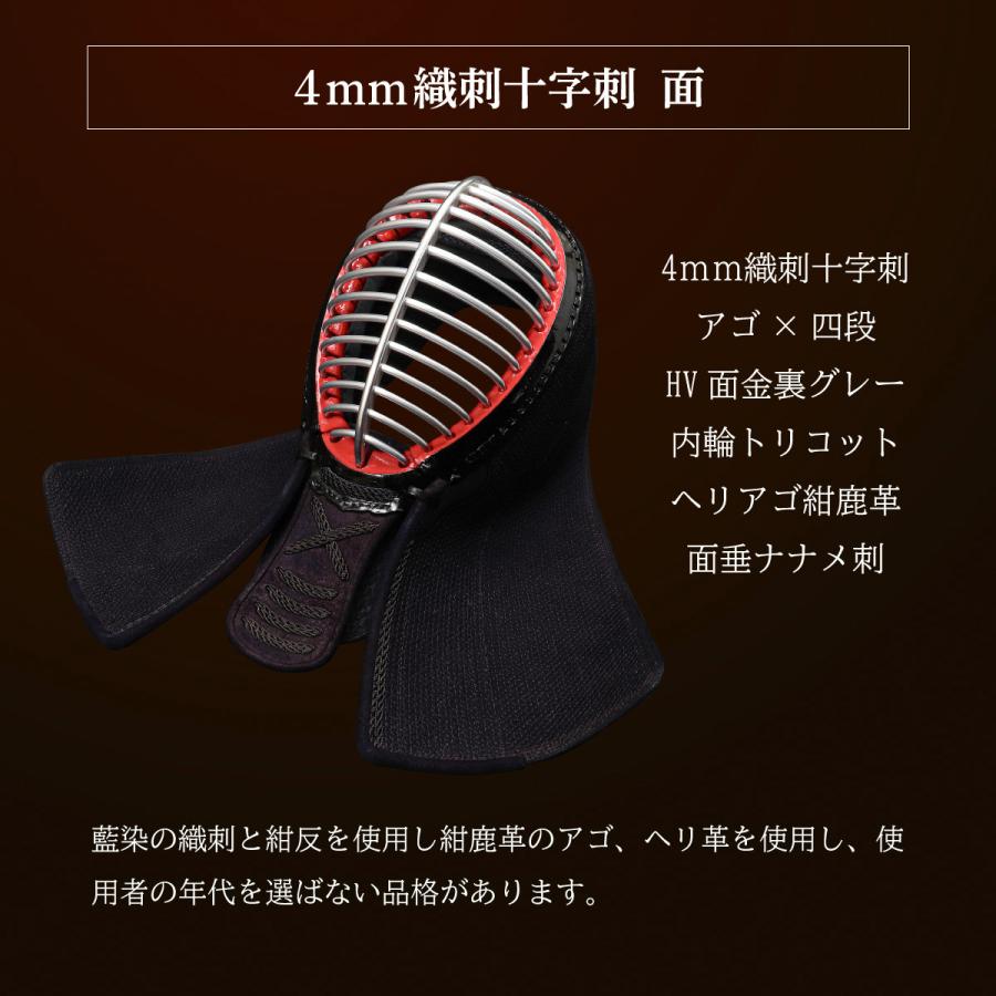 剣道 防具セット 全剣連新規則対応  『A-1α MARK-X』 4mm織刺・軽量防具の画像