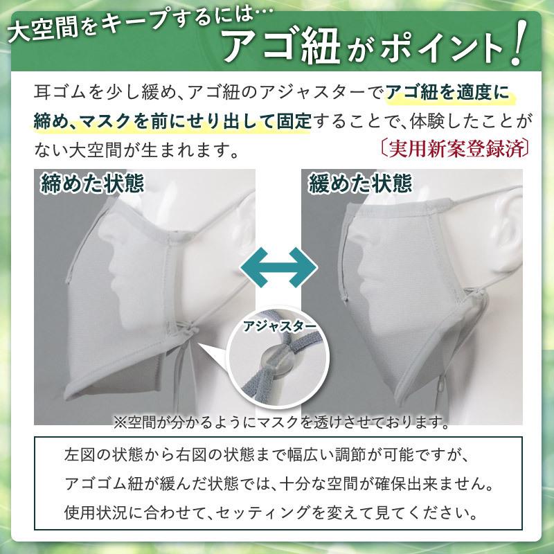 合唱に最適 大空間マスク (パステル色) 日本製 自然な発声と快適なブレス あご下の布で飛沫をガード 【実用新案登録】合唱用マスク コーラス カラオケ ダンス｜kendouya｜14