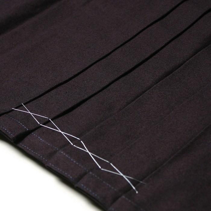 【加工所取寄せ品】 剣道 綿袴 武州正藍染 [ウォッシュ加工済]●[禅] 義峰作 実戦型 8800番 ＜銀印＞ |  | 06