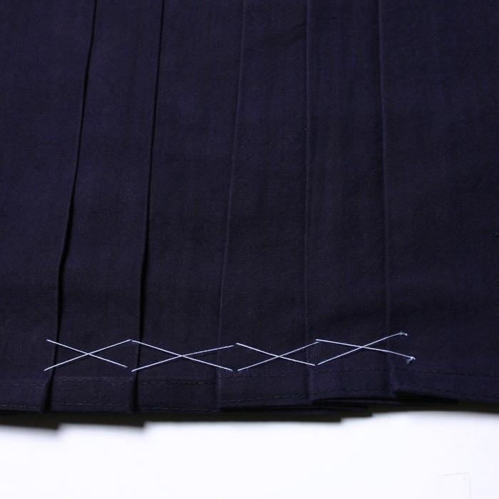 【加工所取寄せ品】 剣道 綿袴 正藍染 ●[凪] 実戦型ソフトタッチ袴 7000番 ＜内ヒダ縫製＞ |  | 05