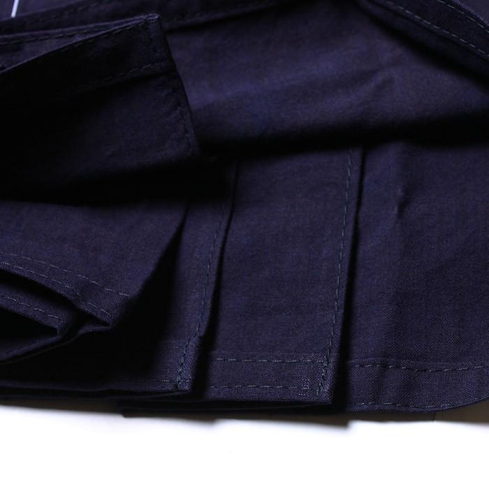【加工所取寄せ品】 剣道 綿袴 正藍染 ●[凪] 実戦型ソフトタッチ袴 7000番 ＜内ヒダ縫製＞ |  | 06