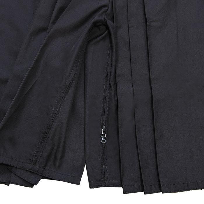 【加工所取寄せ品】 剣道 袴 テトロン ファスナー付き RAKUCHUCK〜ラクチャック〜 ●ファスナー付きテトロン袴・紺 (内ヒダ縫製) |  | 04