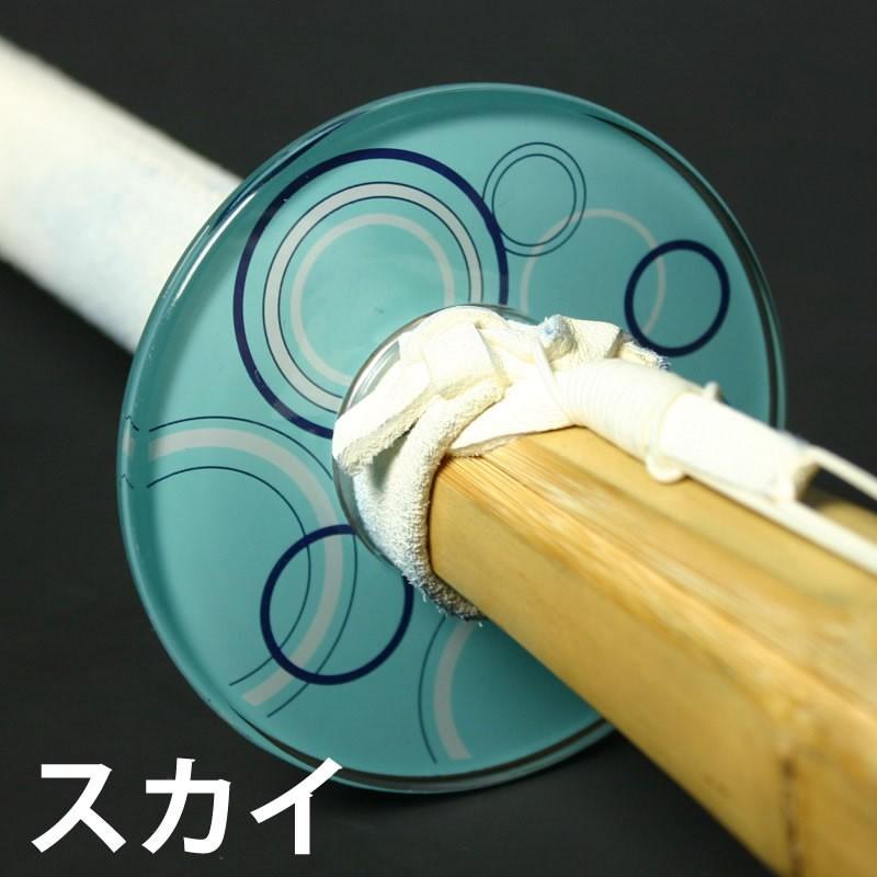 3000円以上で送料無料]剣道 竹刀用・鍔(ツバ) 化粧つば○水玉模様