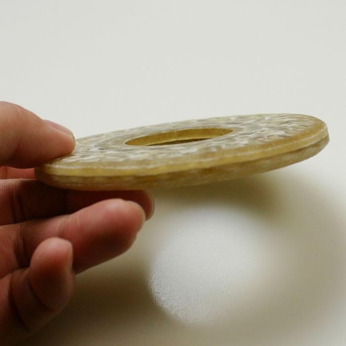 【軍刀用鍔　3種類大中小　つば　ツバ　鐔　軍刀 ・Rｗ・ミリタリー】◆とび口　笄 木刀用 鍔 ツバ 大刀 ・ 小刀 茶無地 – 西日本武道具