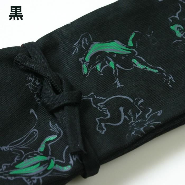 加工所取寄せ品】 剣道 竹刀袋 ○酒袋染鳥獣画略式 3本入 【剣道 三本