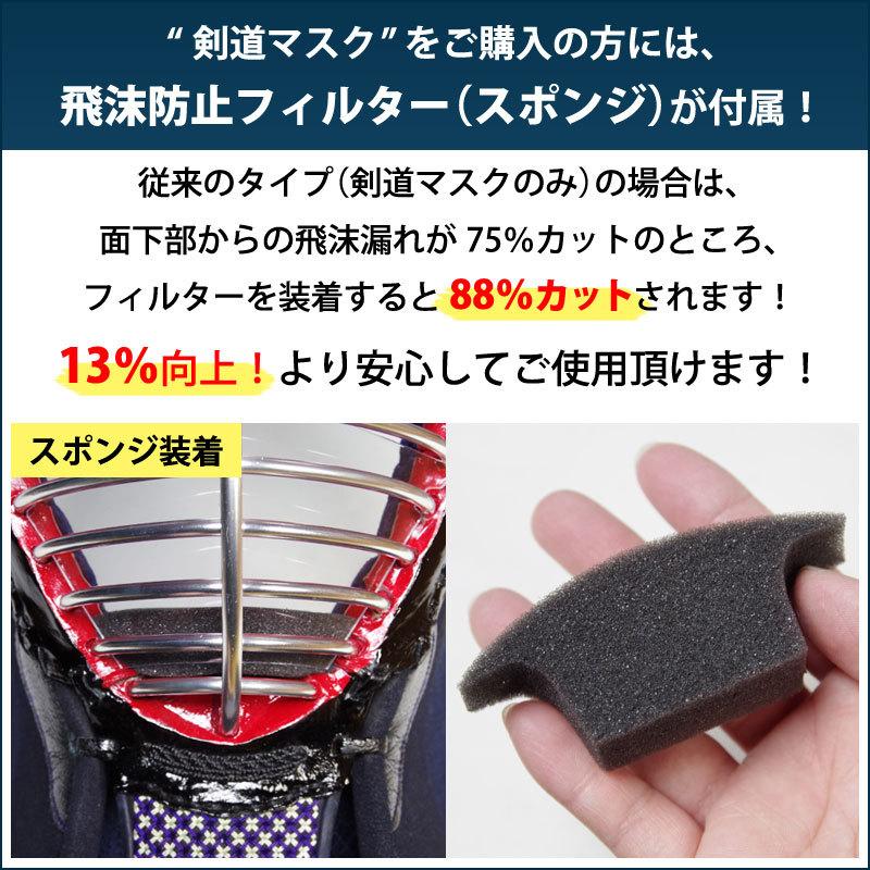 【全剣連推奨用具該当品】「●アイガード＆●剣道マスク＆●くもり止めスプレー」セット【飛沫防止フィルター(スポンジ)付】｜kendouya｜02