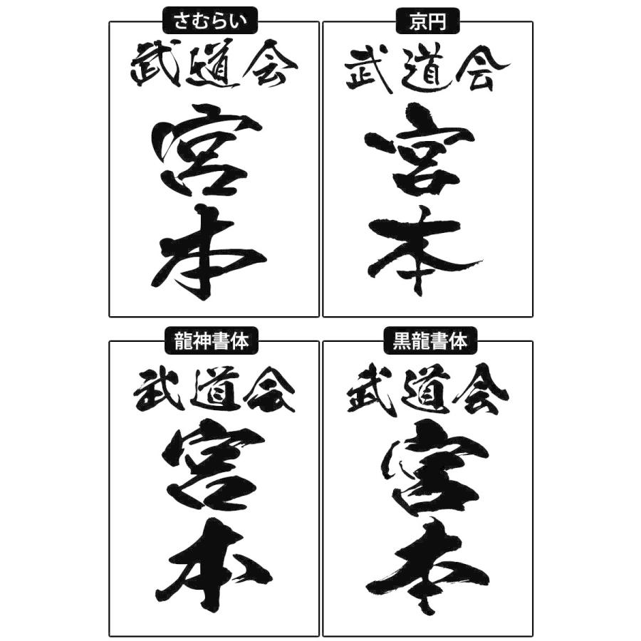 剣道 垂れネーム ゼッケン 名札 ○縁縫い・垂れゼッケン : 剣道屋.com