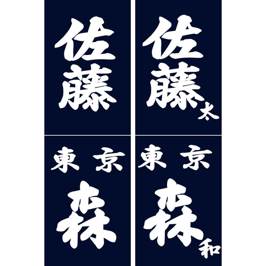 剣道 垂れネーム ゼッケン 名札 ○縁縫い・垂れゼッケン : 剣道屋.com