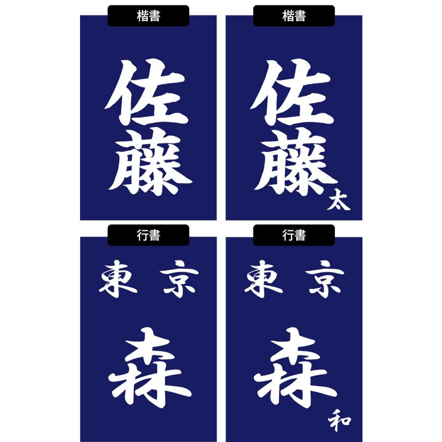 剣道 垂ネーム ゼッケン ○プリント・垂れゼッケン V字縫製 ( 垂用