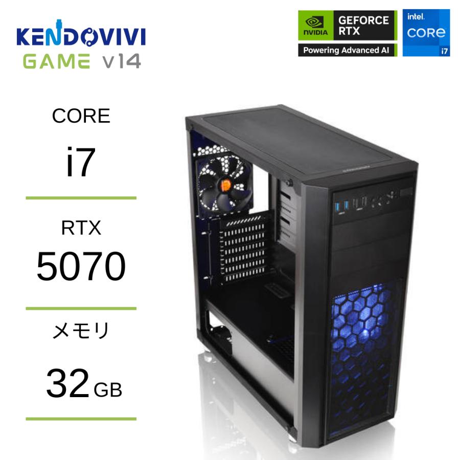 インテル intel 14世代CPU ゲーミングPC RTX5070 core i7