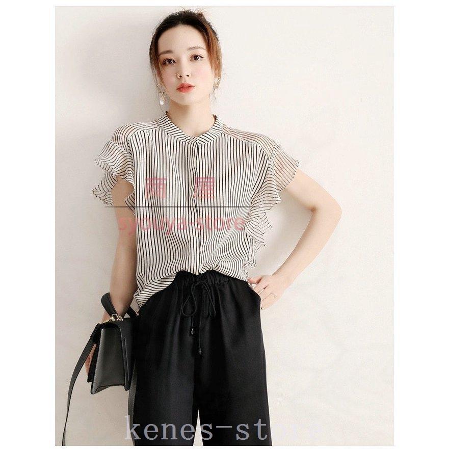 ブラウス レディース 半袖 40代 30代 オフィス 夏 おしゃれ 韓国風 トップス シャツ シフォン きれいめ 大きいサイズ カジュアル 大人 通勤 上品 着痩せ 新品 Rexigr4ghq トップス Www Velver Hu