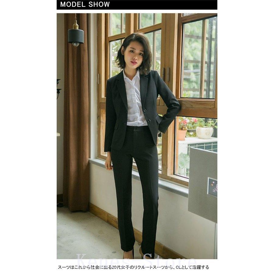 特売 スーツ2点セットパンツスーツレディースol通勤ビジネス面接洗えるジャケットパンツ大きいサイズ女の子入学式卒業式春秋 パンツスーツ サイズ L Oroagri Eu