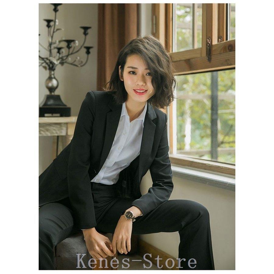 特売 スーツ2点セットパンツスーツレディースol通勤ビジネス面接洗えるジャケットパンツ大きいサイズ女の子入学式卒業式春秋 パンツスーツ サイズ L Oroagri Eu