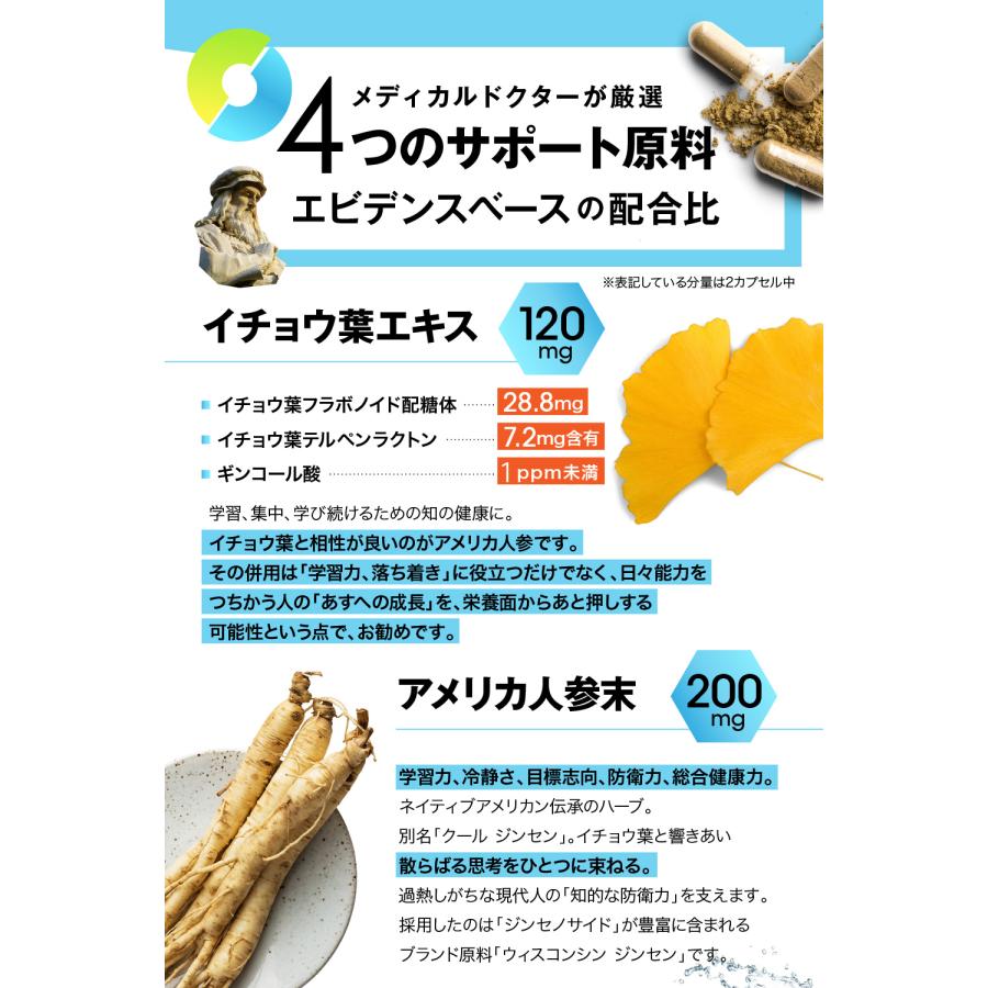受験 集中力 やる気 セロトニン 学習 冷静 総合タフネス ／ イチョウ葉