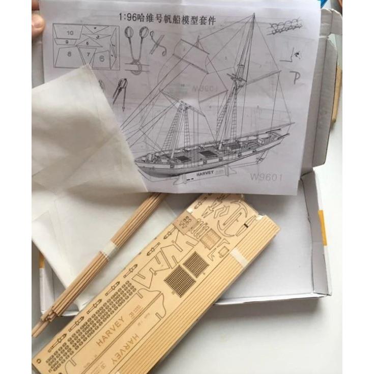 模型 木造船 1/96スケール 模型キット 木製 船 モデルキット 組み立て 帆船 戦艦 ボート レーザー加工 アンティーク プラモデル｜kenji1980-store｜08