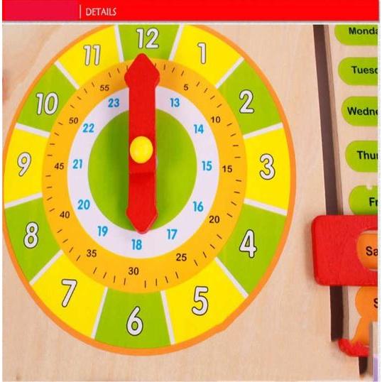知育玩具 木製 数字 時計 カレンダー そろばん 認知 クロック 子供 学習 多機能 教育 2歳 6歳くらい Ykenji1980 103 Kenji1980 通販 Yahoo ショッピング