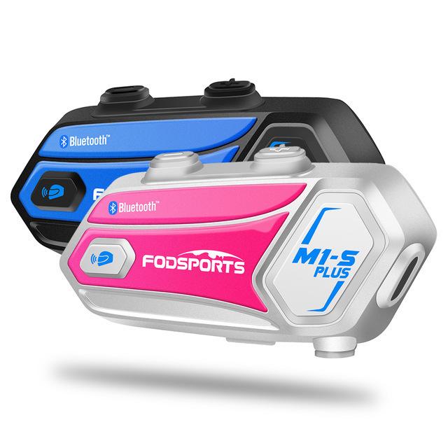 Fodsports 2個 M1-S Plus ヘルメット インターホン ヘッドセット オートバイ ライダー 音楽共有 メートル 憧れの fm 送料無料新品 bluetooth 2000 8