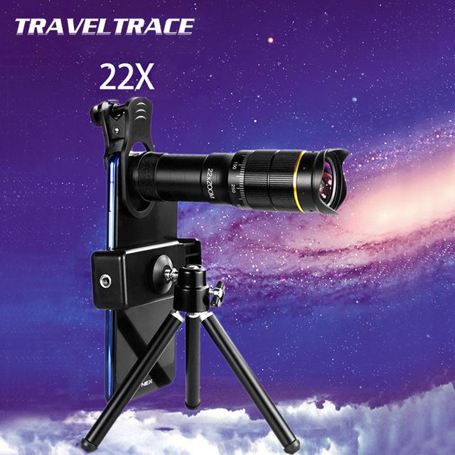 22X WD050 高強力 単眼 スマートフォン ミニ 望遠鏡 ズーム 国内外の人気 携帯電話 毎日続々入荷 レンズ望遠 三脚 カメラ アダプタ
