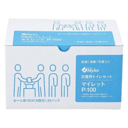 Mylet マイレット P-100 災害用トイレセット(100回分) - まいにち_1