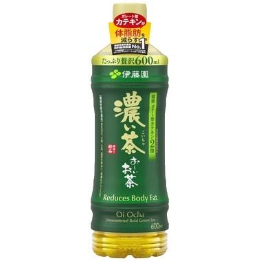 おーいお茶　濃い茶　ＰＥＴ（機能性表示食品）　６００ｍＬ×24本｜kenjoy