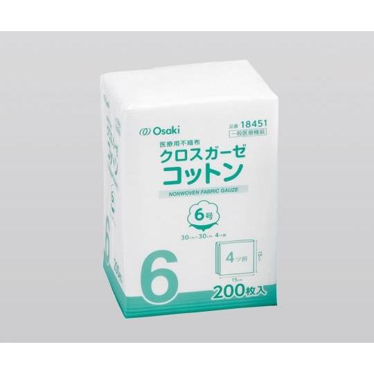 オオサキメディカル クロスガーゼコットン 6号 00018451 200