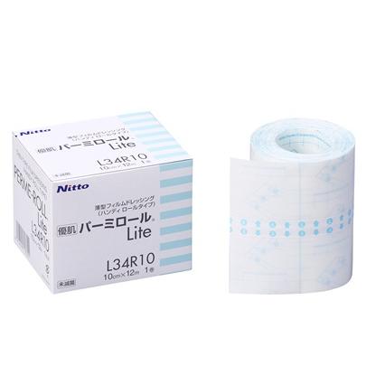 Nitto パーミロール Lite L34R10 10cm×12m 4個 優肌パーミロールLite 10cm×12m L34R10 1巻 : ケンコージョイ