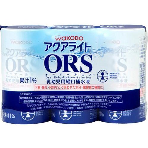 アクアライトORS 125ml×3本 熱中症対策 熱中症予防 : ケンコージョイ 