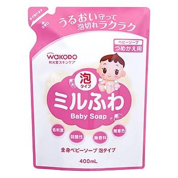 ミルふわ 全身ベビーソープ 泡タイプ 詰替 400mL : ケンコージョイ