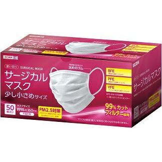 使い切りサージカルマスク 少し小さめサイズ ０３６ ４１００１０ ００ ５０枚 ケンコージョイ 通販 Paypayモール