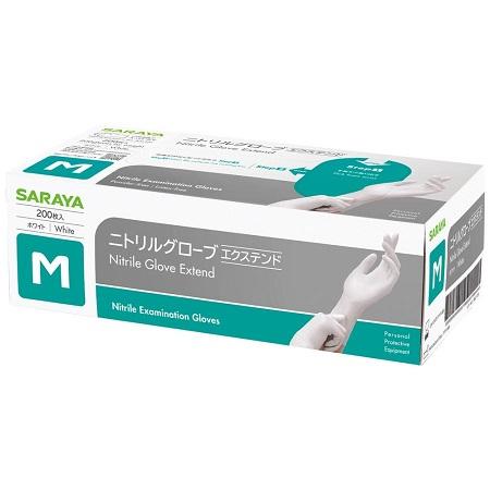 サラヤ ニトリルグローブエクステンド M 50974 ホワイト 200