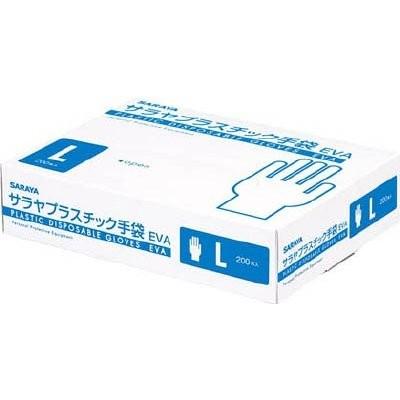 サラヤ プラスチック手袋EVA 53510 L 200枚入 : ケンコー