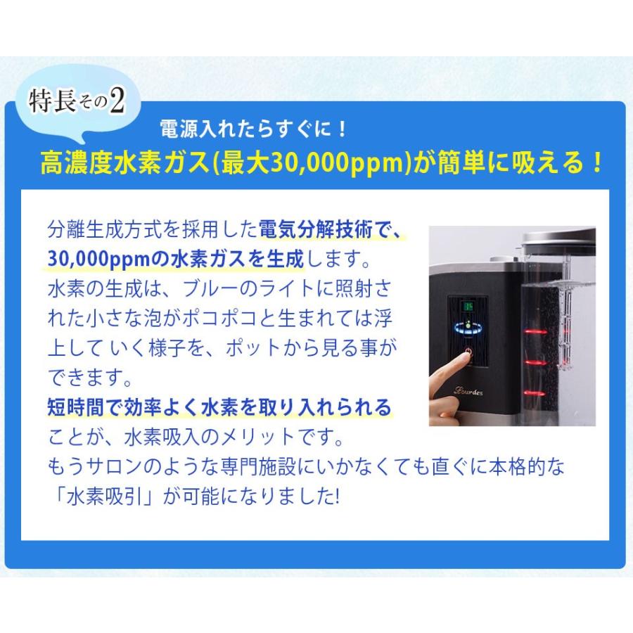 水素水生成器 水素吸入器 ルルドプレミアム Lourdes 吸入器 セット付